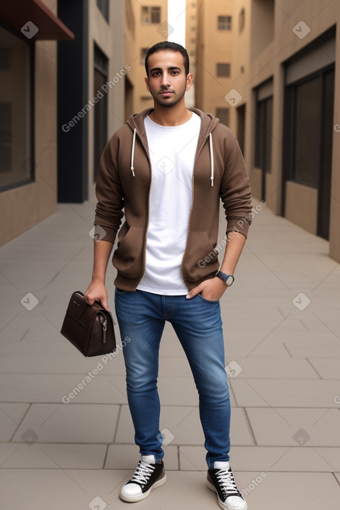 Jordanian adult male with  brown hair