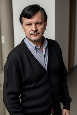 Slovak middle-aged male with  black hair