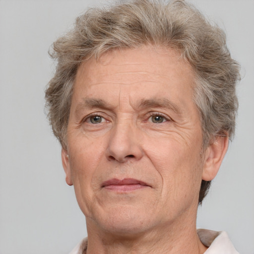 Neutral white middle-aged male with short  brown hair and brown eyes