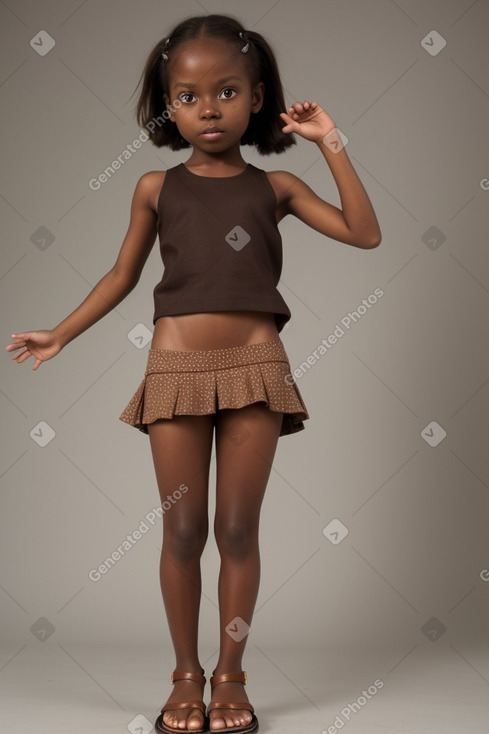 Child girl with  brown hair