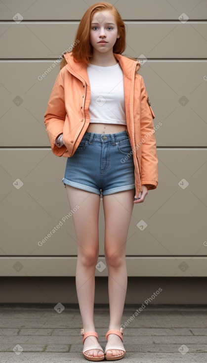 Teenager female with  ginger hair