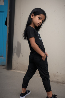 Nicaraguan child girl with  black hair