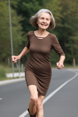 Slovenian elderly female with  brown hair