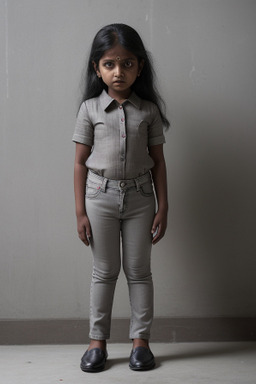 Bangladeshi child female with  gray hair