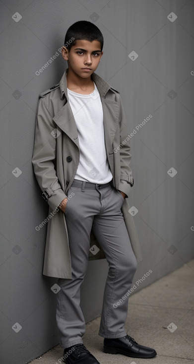 Guatemalan teenager boy with  gray hair