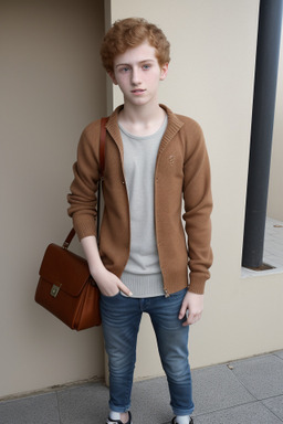 Syrian teenager boy with  ginger hair