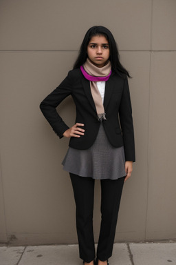 Nicaraguan teenager girl with  black hair