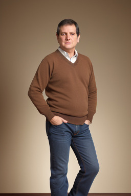 Paraguayan 45 years male with  brown hair