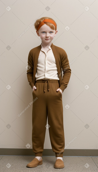 Latvian child boy with  ginger hair