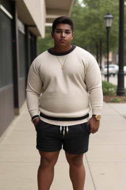 Hispanic teenager male with  blonde hair