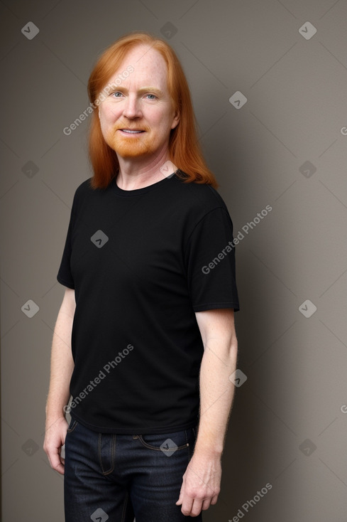 45 years male with  ginger hair