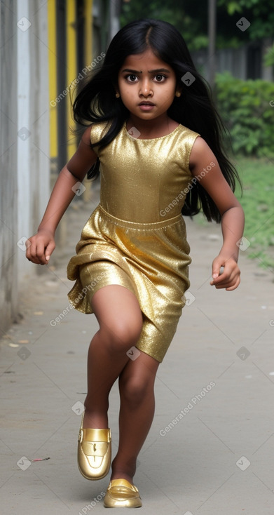 Bangladeshi child girl with  black hair