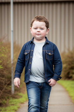 Irish child boy with  brown hair