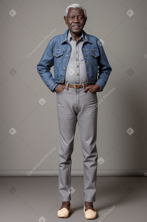 Togolese elderly male with  gray hair