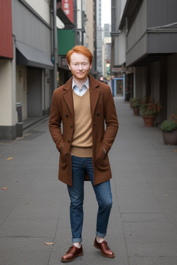 Taiwanese adult male with  ginger hair