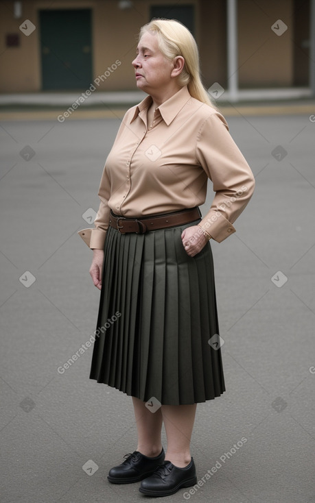 Irish elderly female with  blonde hair