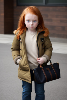 American child female with  ginger hair