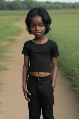 Child boy with  black hair