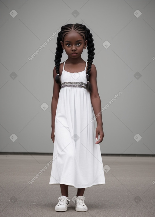 Child female with  white hair