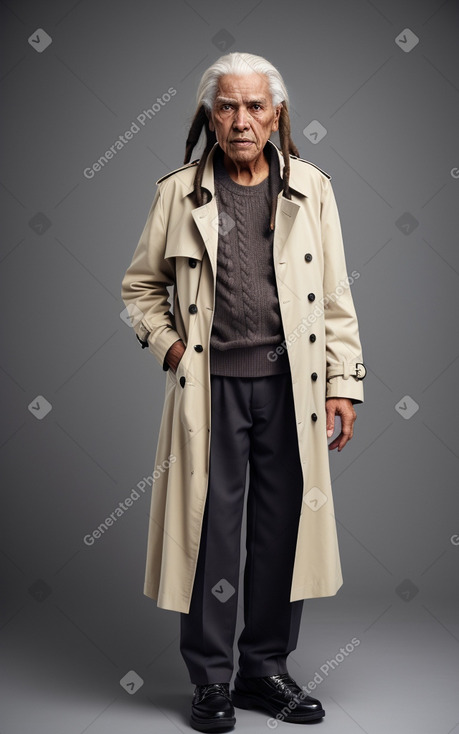 Bolivian elderly male with  white hair