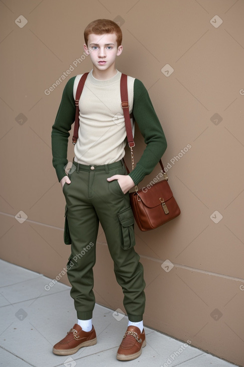 Algerian teenager boy with  ginger hair