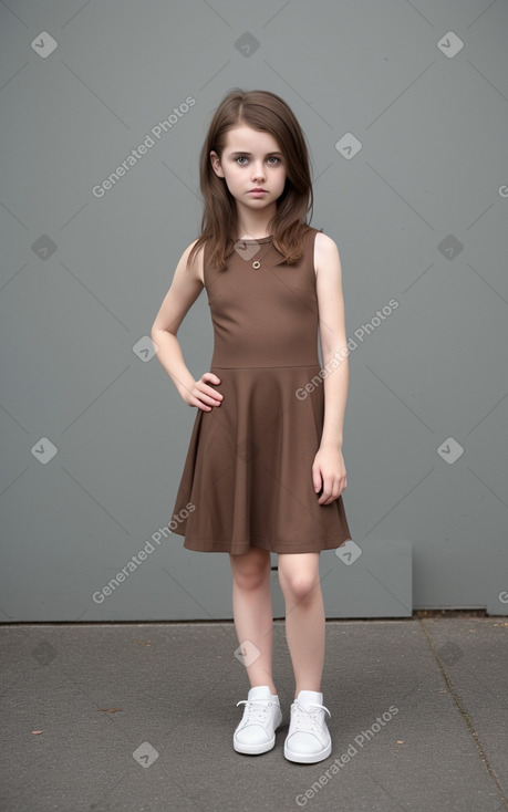 British child female with  brown hair