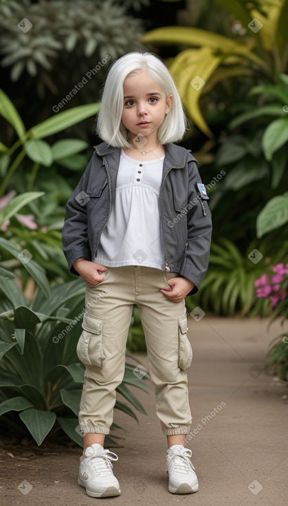 Israeli infant girl with  white hair