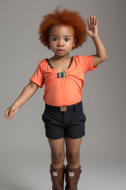 Nigerian infant non-binary with  ginger hair