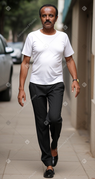 Ethiopian middle-aged male with  black hair