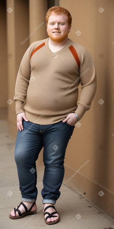 Honduran young adult male with  ginger hair