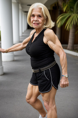 Puerto rican elderly female with  blonde hair