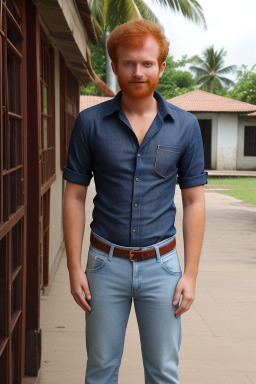 Sri lankan adult male with  ginger hair