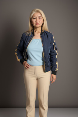 Uzbek 45 years female with  blonde hair