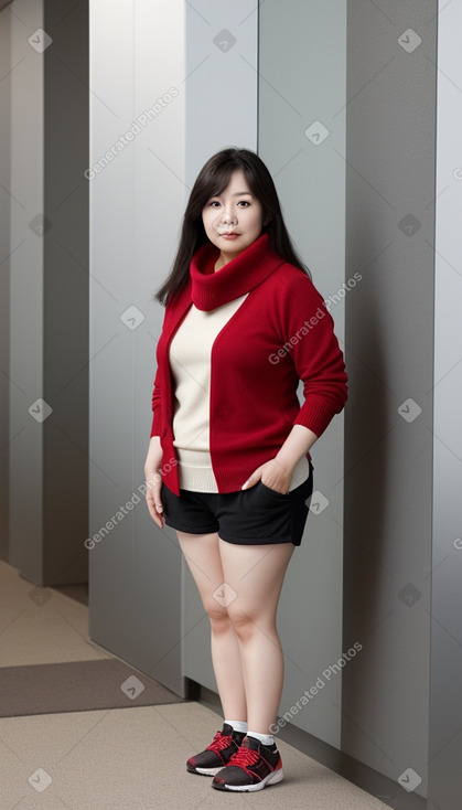 South korean 45 years female with  black hair