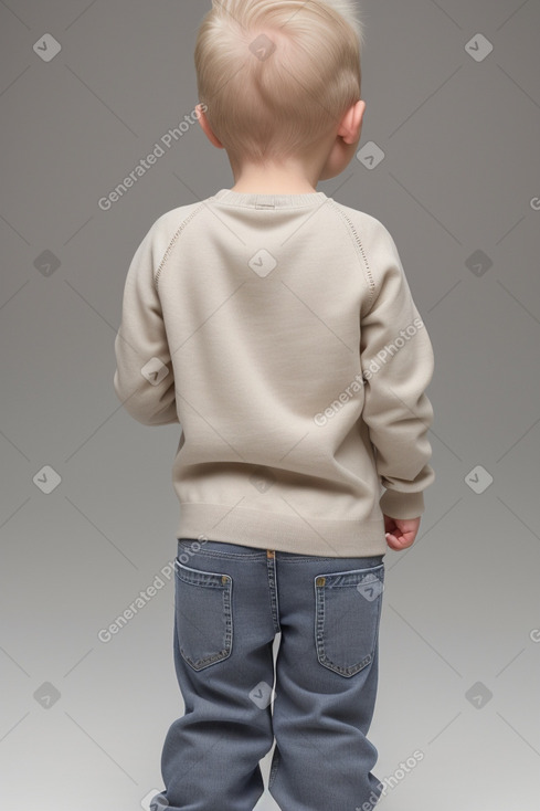 Lithuanian infant boy with  gray hair