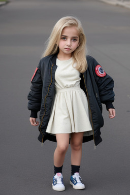 Iranian child girl with  blonde hair