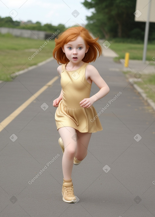 Child female with  ginger hair