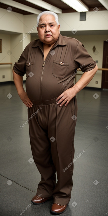 Guatemalan elderly male with  brown hair