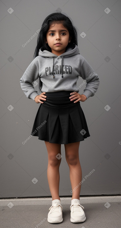 Ecuadorian child girl with  black hair