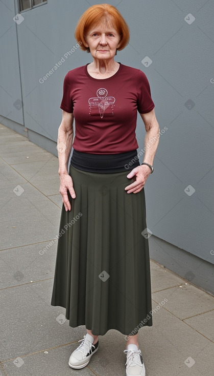 Lithuanian elderly female with  ginger hair