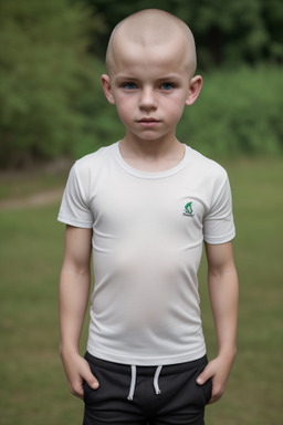 Belarusian child boy with  blonde hair