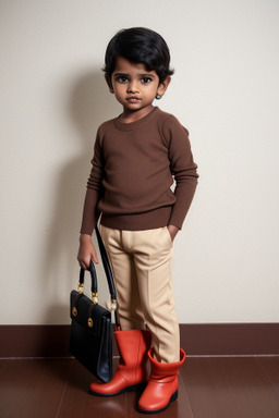 Sri lankan infant boy with  brown hair