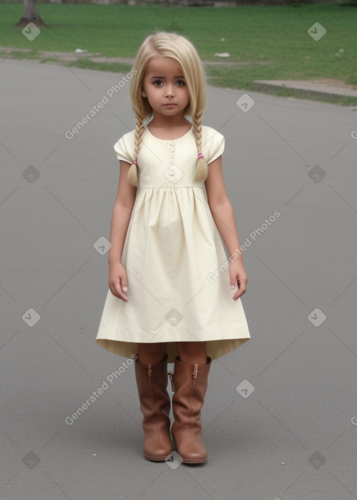 Omani child girl with  blonde hair