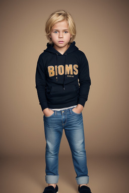 Child boy with  blonde hair