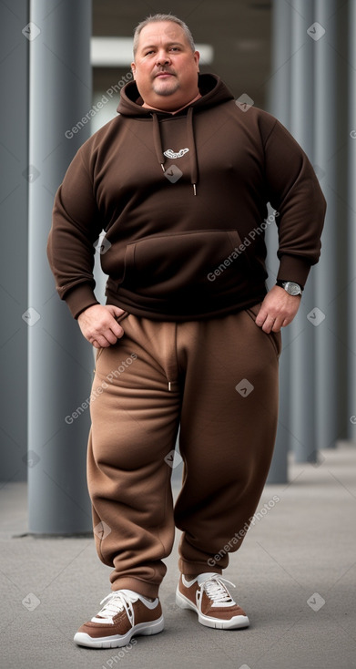 Austrian middle-aged male with  brown hair