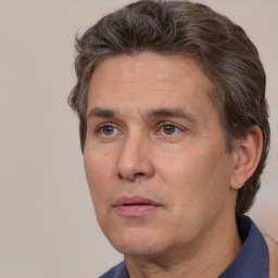 Neutral white adult male with short  brown hair and brown eyes