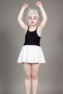 Israeli child girl with  white hair