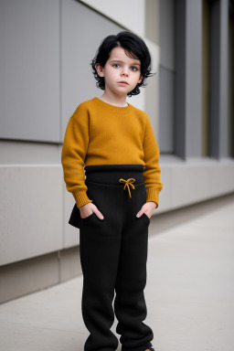 Slovenian child boy with  black hair