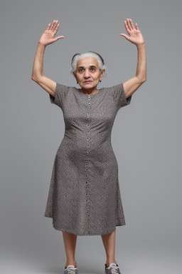 Kuwaiti elderly female with  gray hair