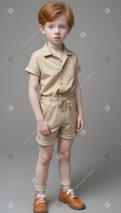 Child boy with  ginger hair